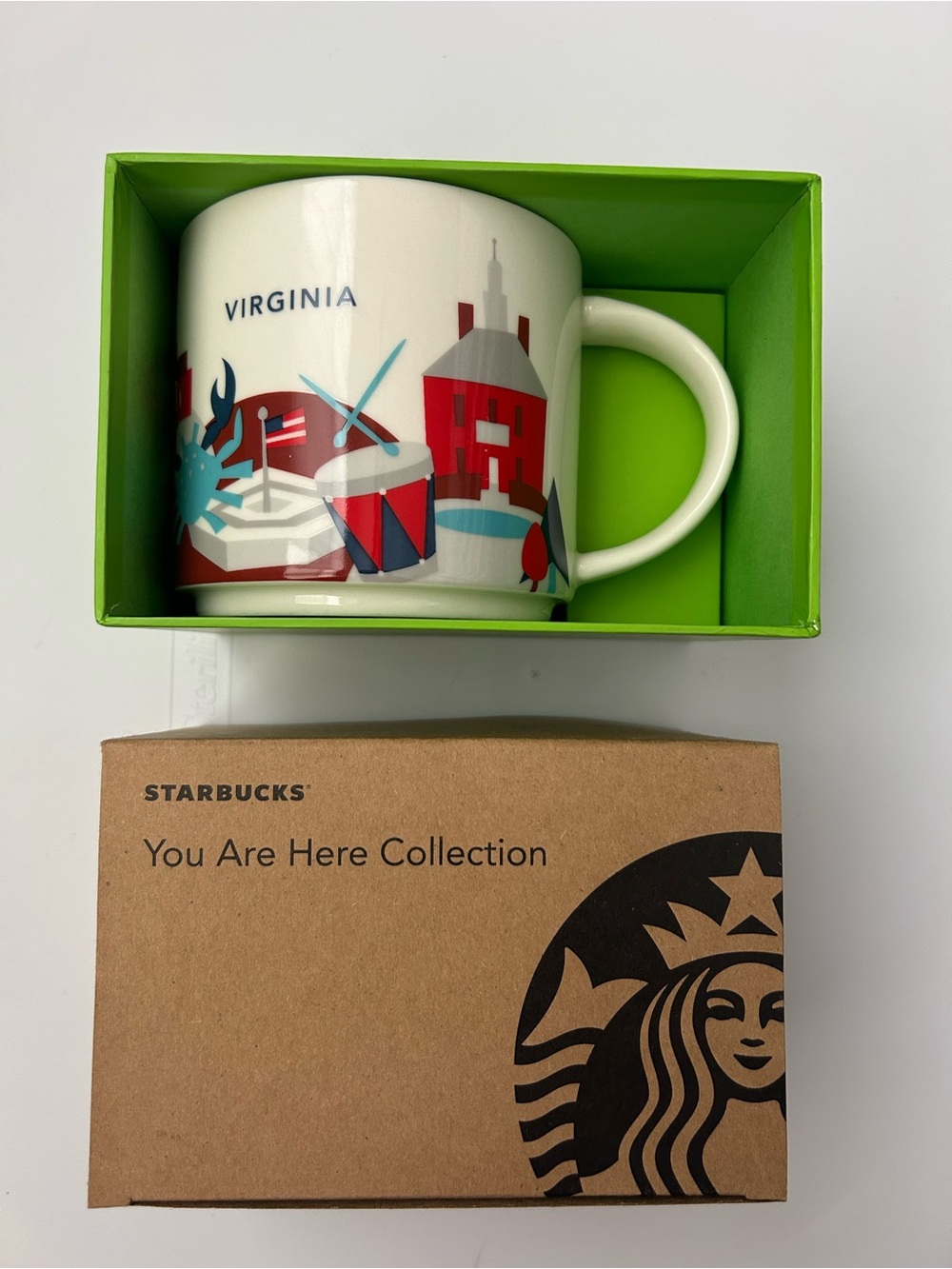 NIB Starbucks You Are Here Collection Virginia Mug